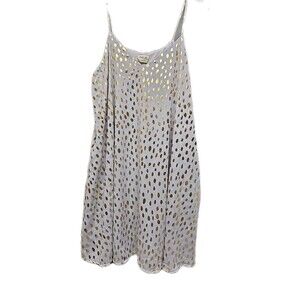 Peach Love California Mini Dress Size M Babydoll Spaghetti Straps Pullover